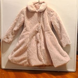 American Widgeon Faux Fur Flounce Coat, Size 7